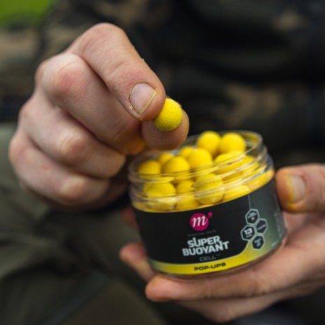 MAINLINE CELL SUPER BUOYANT POP UPS 13 MM YELLOW
