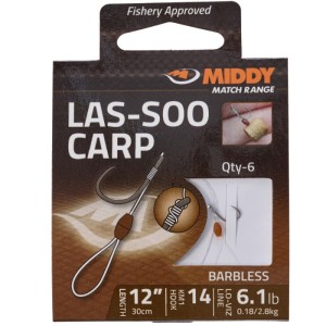 MIDDY LAS-COOP CARP PELLET HOOKS- TO -NYLON