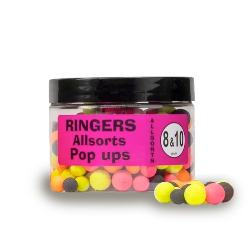 RINGERS ALLSORT POP UP 8MM& 10 MM(100GR)