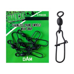 MADCAT STAINLESS SWIVELS WITH. EGG SNAP
