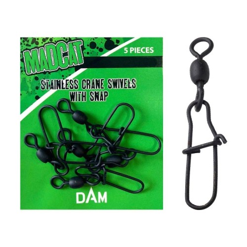 MADCAT STAINLESS SWIVELS WITH. EGG SNAP