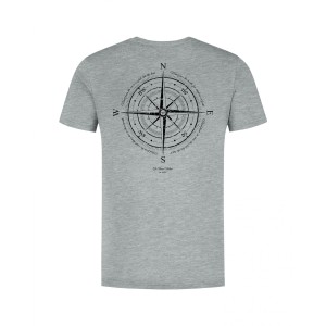 KORDA COMPASS TEE HEATHER GREY