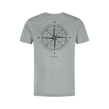 KORDA COMPASS TEE HEATHER GREY