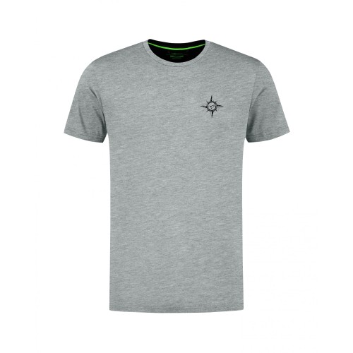 KORDA COMPASS TEE HEATHER GREY