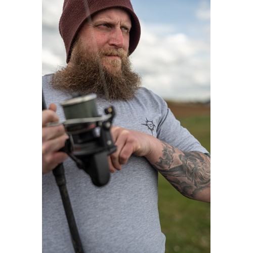 KORDA COMPASS TEE HEATHER GREY