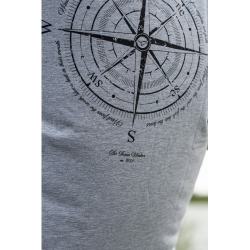 KORDA COMPASS TEE HEATHER GREY