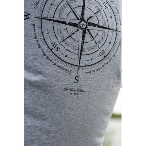 KORDA COMPASS TEE HEATHER GREY