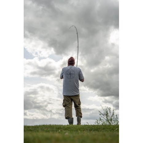 KORDA COMPASS TEE HEATHER GREY