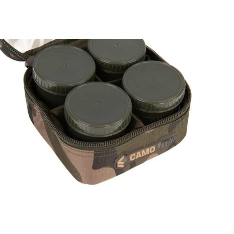 FOX CAMOLITE 6 POT HOOKBAIT CASE