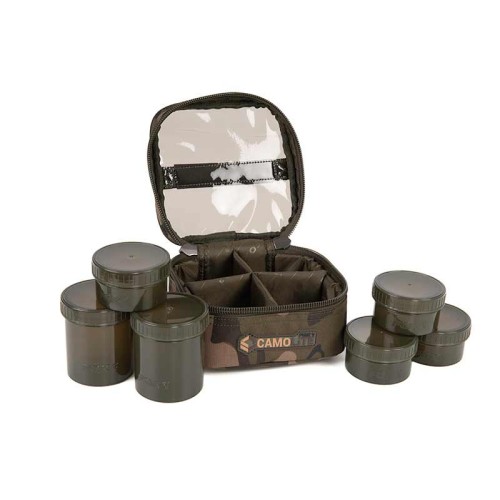 FOX CAMOLITE 6 POT HOOKBAIT CASE