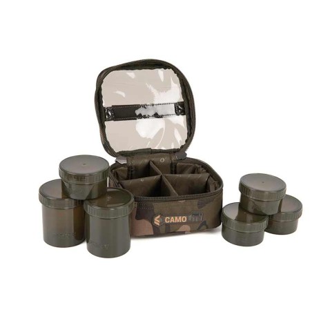 FOX CAMOLITE 6 POT HOOKBAIT CASE