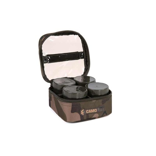 FOX CAMOLITE 6 POT HOOKBAIT CASE