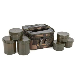 FOX CAMOLITE 6 POT HOOKBAIT CASE