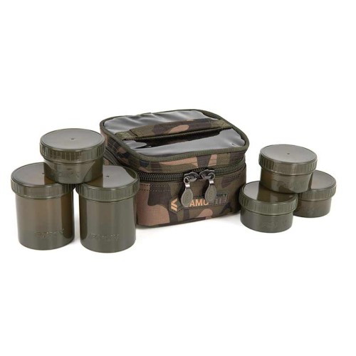 FOX CAMOLITE 6 POT HOOKBAIT CASE