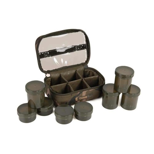 FOX CAMOLITE 8 POT HOOKBAIT CASE