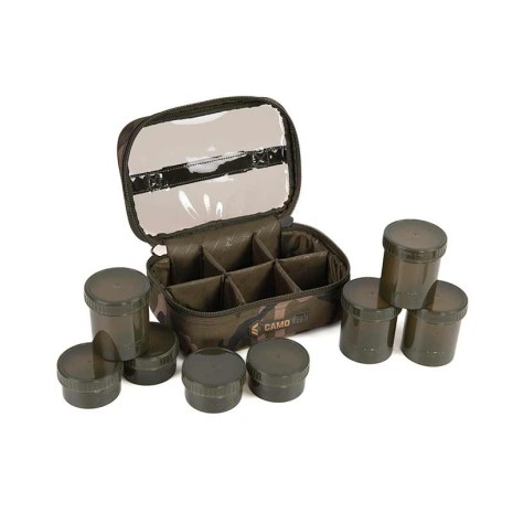 FOX CAMOLITE 8 POT HOOKBAIT CASE