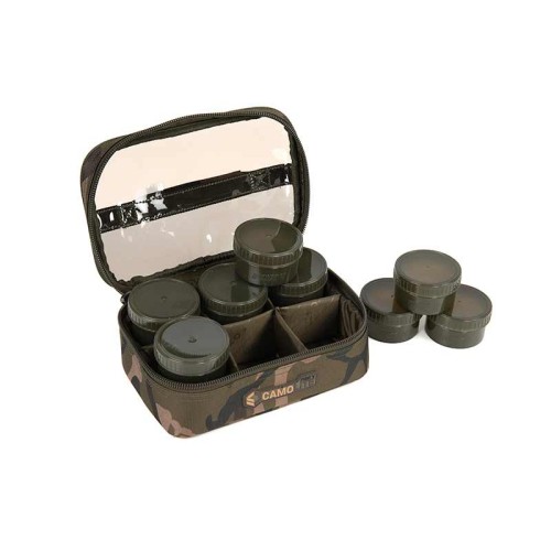FOX CAMOLITE 8 POT HOOKBAIT CASE