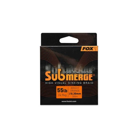 FOX SUBMERGE ORANGE SINKING BRAID 0.30 MM. 300 MT