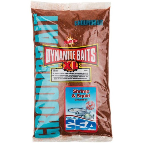 DYNAMITE SEA GROUNDBAIT SHRIMP & SQUID 1 KG.